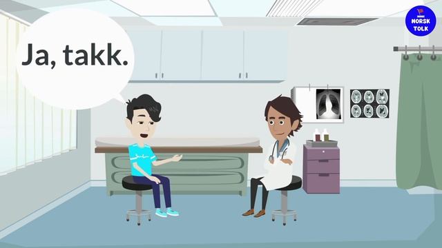 Norskkurs 6 | Lær Norsk Gjennom Samtaler med legen| Helse og Legebesøk смотреть онлайн