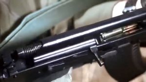 Замедленная съёмка.Стрельба из автомата Калашникова