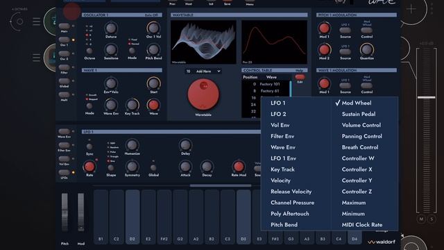 Waldorf Microwave v1 Wavetable Synth Now on iPad!