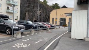 Stockholm Walks: Finnboda Kajväg. New apartments by old shipping port. Grey day by the Baltic Sea