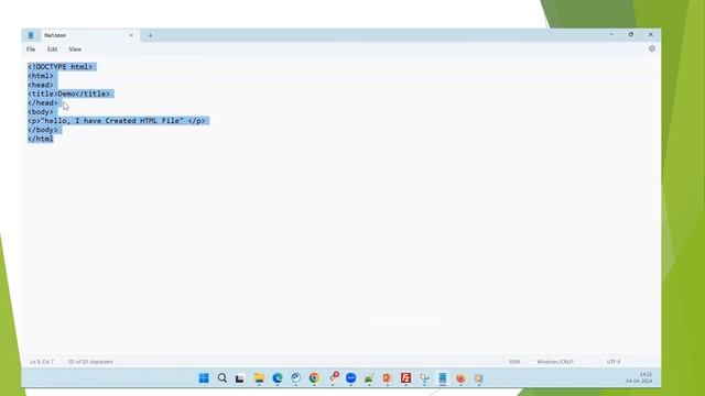 HTML Learning Videos - Video Number 2 - Create Basic HTML File