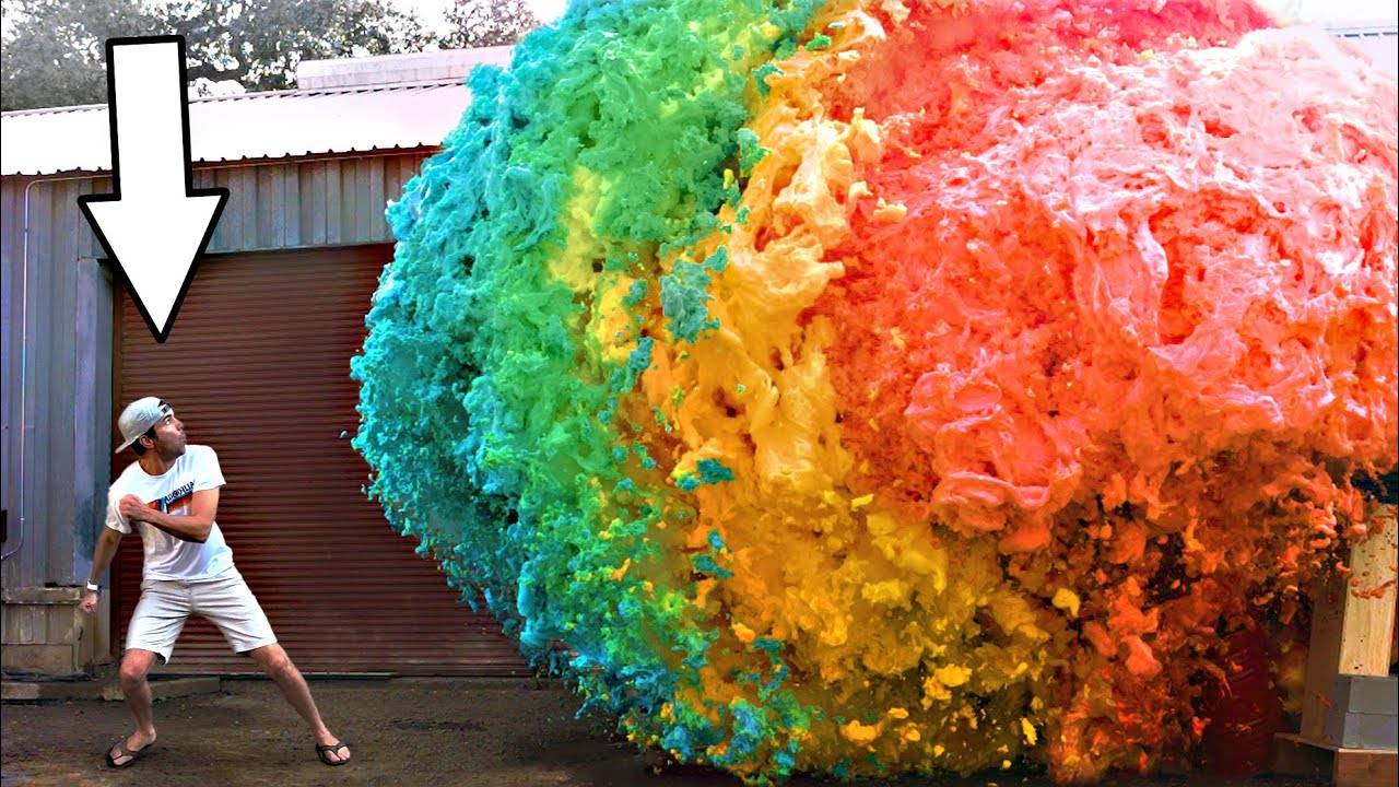 Мощнейший в Мире Взрыв Дьявольской Зубной Пасты Mark Rober NASA  Марк Робер