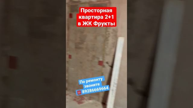 Черновой ремонт в ЖК Фрукты за 13 тыс ₽ с материалом 🔥 #сочи #ремонтвсочи #новостройкавсочи