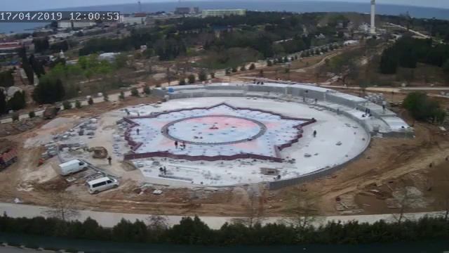 Парк Победы. Строительство фонтана..17 апреля 2019 года смотреть онлайн