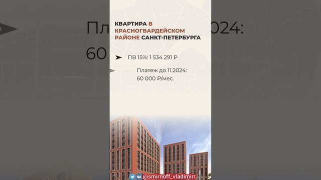 Квартира в рассрочку с фиксированным платежом в Красногвардейском р-не СПб #группаКино#рассрочкаспб