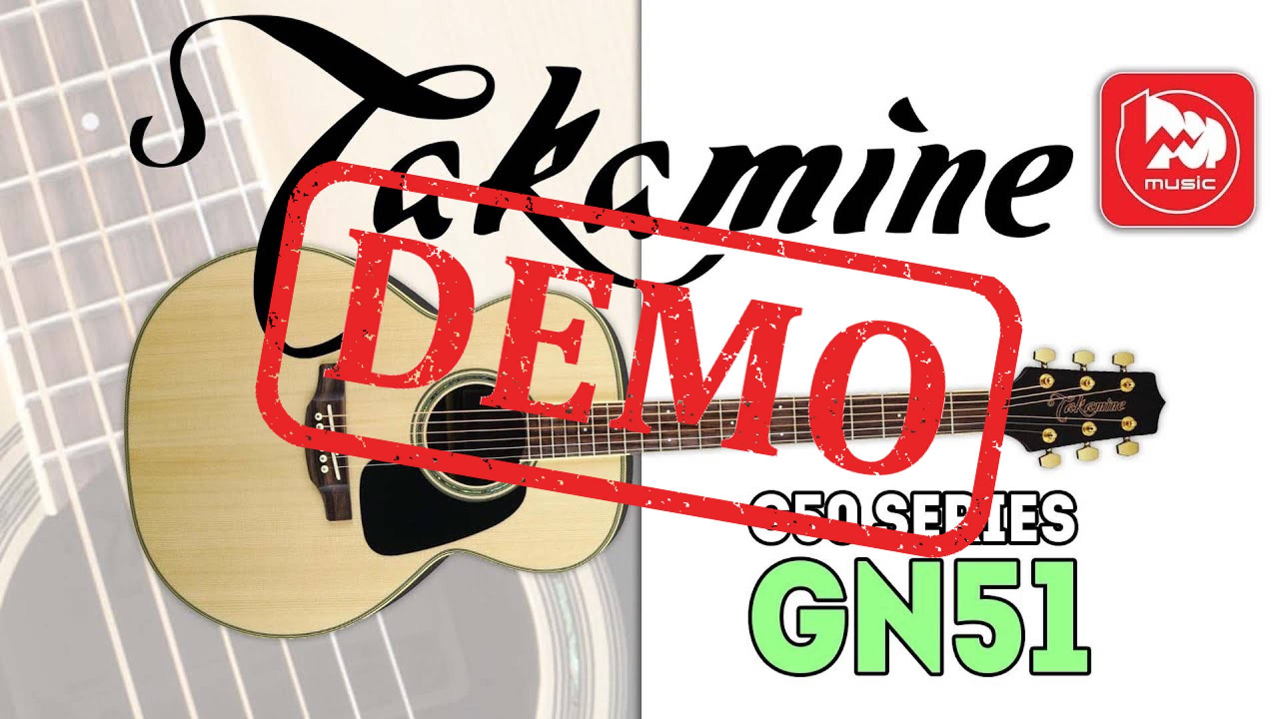 Акустическая гитара TAKAMINE G50 SERIES GN51-NAT - демонстрация звучания