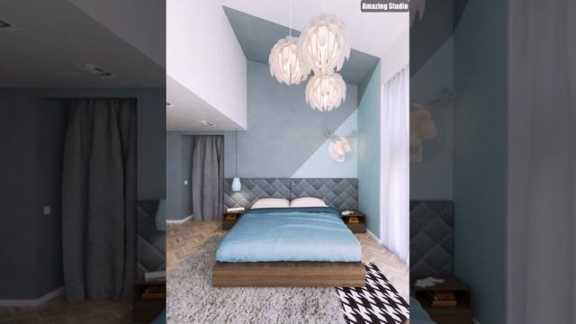 Blau Schlafzimmer Dekor