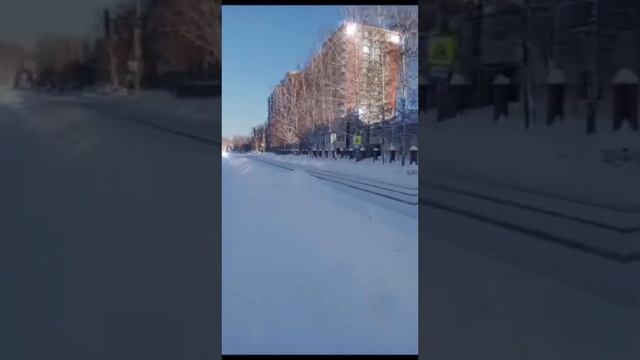 Новосибирск, ул. Добролюбова #novosibirsk #winter смотреть онлайн