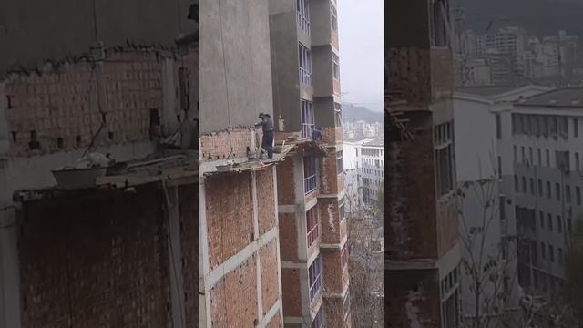Штукатурка многоэтажного дома.  #штукатурка #штукатурныеработы