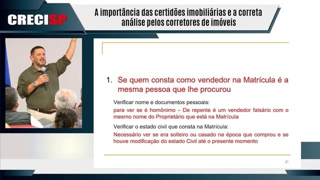 A importância das certidões imobiliárias e a correta análise pelos corretores de imóveis смотреть онлайн