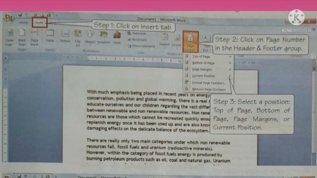 Adding cover page, print preview, zoom in and out, header and footer, printing