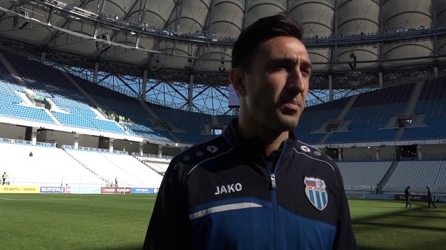 Предматчевое интервью нападающего ФК "Ротор" Анзора Саная. смотреть онлайн