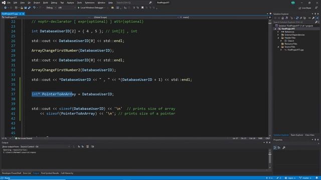 C++ Beginner Tutorial - Basics - #129 - Array To Pointer Decay #2