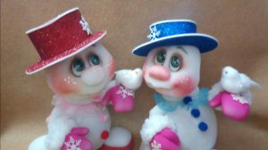 снеговик из капрона 2