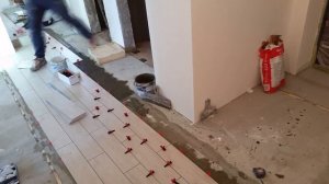 Укладка плитки с СВП. Time Lapse