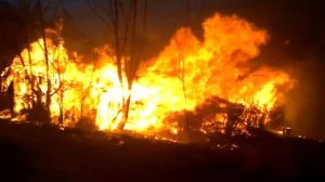 Пожар в городе карабаново
