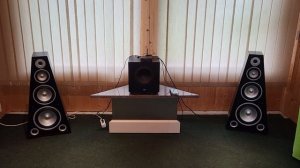 Что дает сабвуфер напольникам? Слушаем.