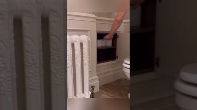 Скрытое хранение в ванной комнате ❤️
