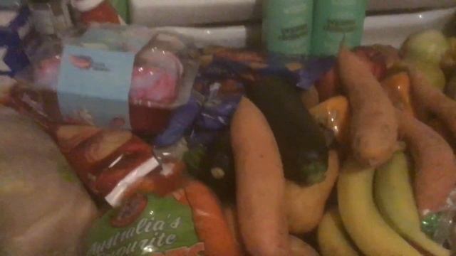 Wonderful free food-bank haul check out the amazing apple at the end Australia 🇦🇺