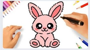 КАК НАРИСОВАТЬ ПЛЮШЕВОГО КРОЛИКА KAWAII ЛЕГКО 🐰✏️