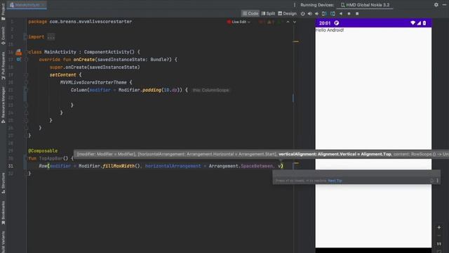 How To Create A LiveScore App⚽️ using Jetpack Compose - Part 3: Top App Bar смотреть онлайн