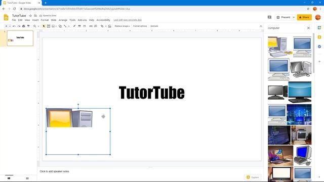 Google Slides Tutorial - Lesson 19 - Search for Image on Web