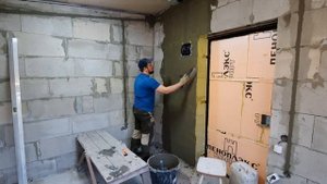 Штукатурка за 3000 т. р. 32 кв без маяков по газоблоку.