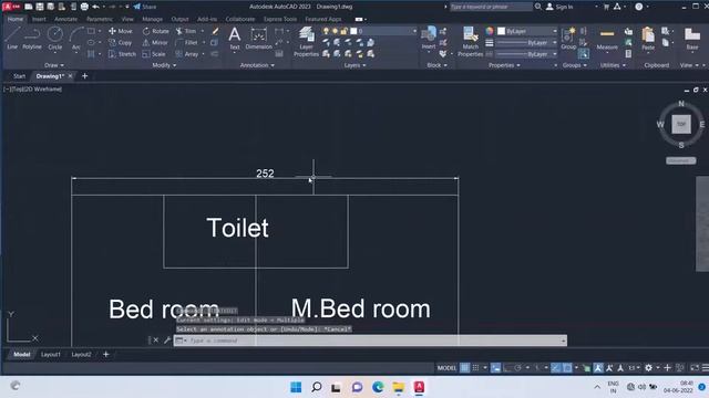 AutoCAD 2023 Simple line diagram of house (21x33) | For civil engineers | In just 13 min |#housepla смотреть онлайн