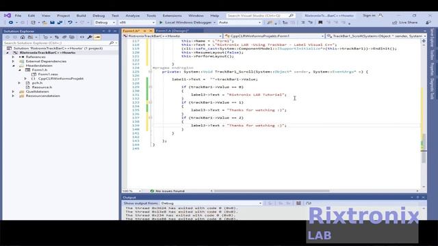 How to change label trackbar Visual C++ смотреть онлайн