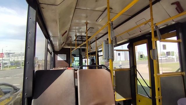 ПОЕЗДКА в автобусе МАЗ-105.465 (ГОС.№АК 5529-7) маршрут №2с смотреть онлайн