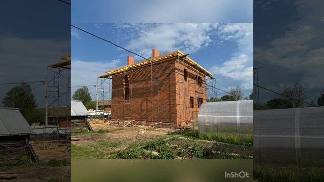 Завершено строительство двухэтажного дома в Йошкар Оле 152 кв  м  из керамических блоков, утеплител