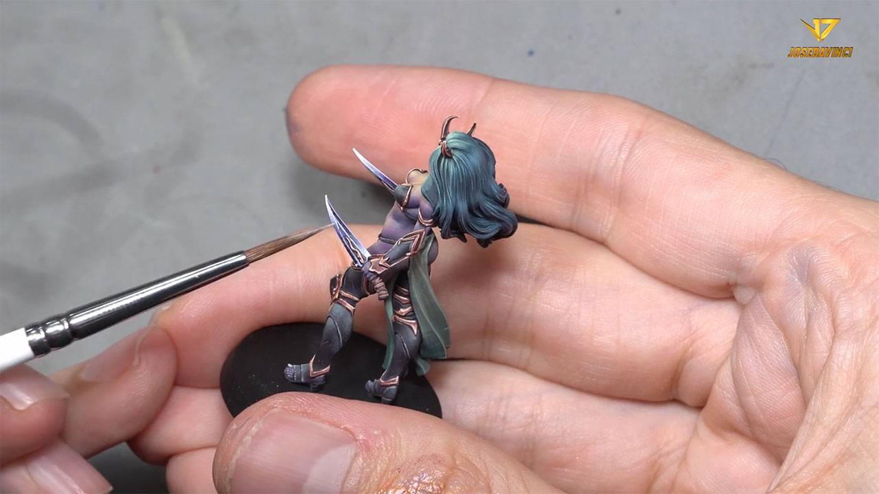 PAINTING MINIATURES_ how to paint KNIVES