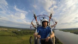 Полет в турбулентность на мотопараплане