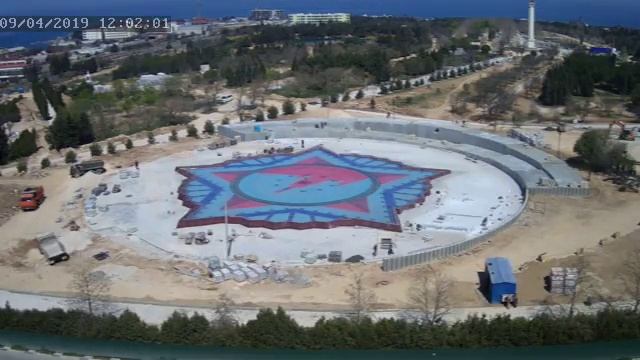 Парк Победы. Строительство фонтана..09 апреля 2019 года смотреть онлайн