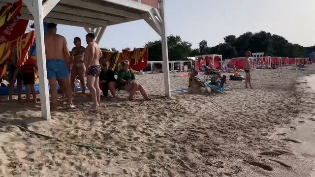 Крым 2024 ПЛЯЖ Черноморское ОБСТАНОВКА.