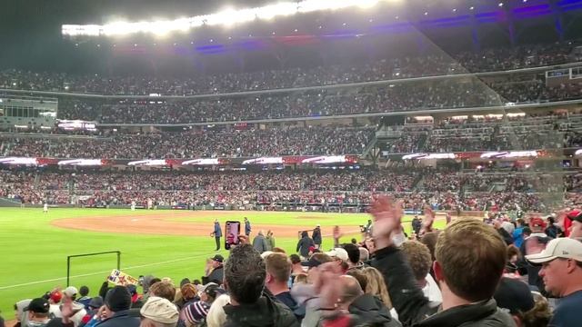 Tomahawk Chop - Atlanta Braves vs Houston Astros - World Series - Game 4 - October 30 2021