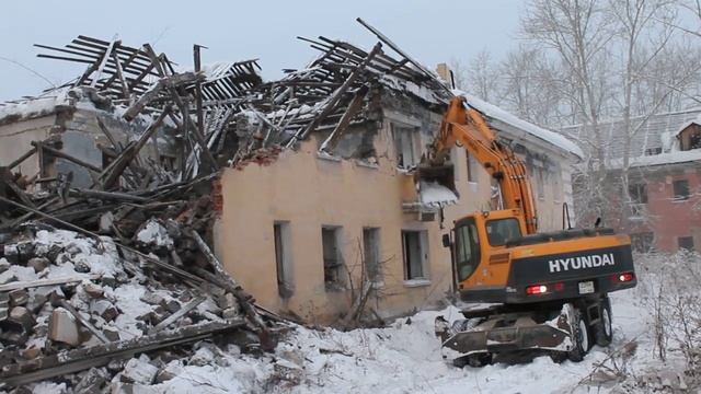 Снос домов в поселке Энергетиков