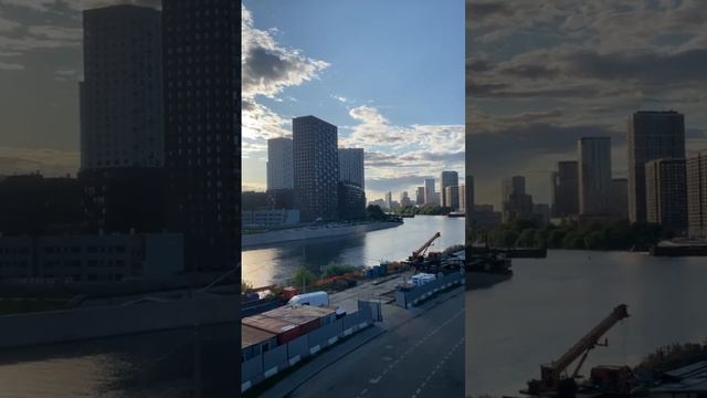|Вид с Шелепихинского моста на новые ЖК| #москва #реновация