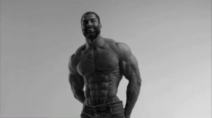 Эдит с накаченными мужиками