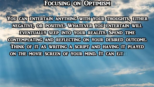 Here is the poem FOCUSING ON OPTIMISM