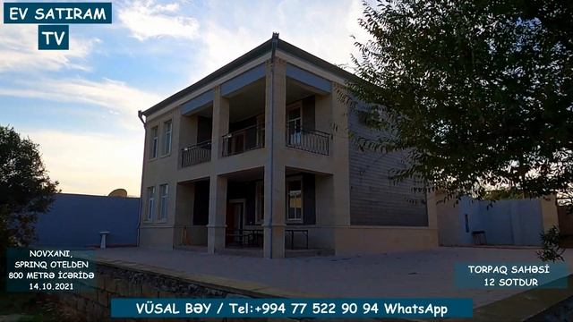 12 SOTDA BAĞ EVİ SATILIR NOVXANIDA/Недвижимость в Баку / EV SATIRAM TV/ Недвижимость в Азербайджане