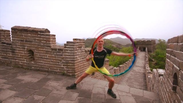 Powerhoop Workout - Keep it Movin' - On the Great Wall of China смотреть онлайн