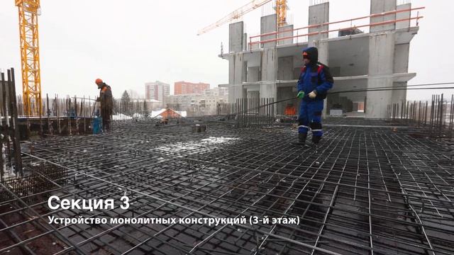 Ход строительства ЖК "Симфония", январь 2024