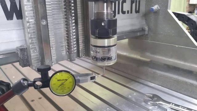 Юстировка ЧПУ щупа, работающего по радиоканалу смотреть онлайн