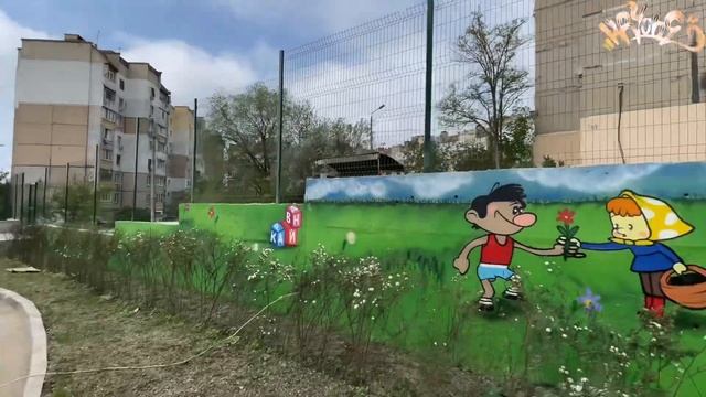 Граффити разрисовка! проект в Республике Крым г.Симферополь🌃 Детский сад «Залесье»