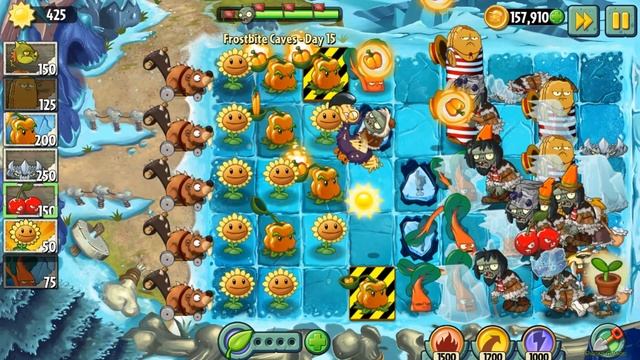 Plants vs. Zombies 2 | Frostbite Caves - Day 15 Рart 17 (Android - iOS) смотреть онлайн