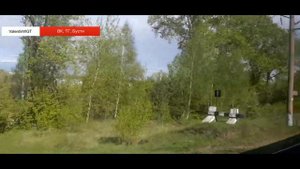 Вид из окна поезда по маршруту: Заволжье-пассажирская - Нижний Новгород, Московский вокзал.