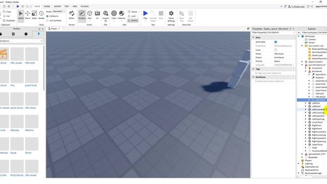 КАК АНИМИРОВАТЬ ОРУЖИЕ в ROBLOX?