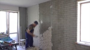 Как сделать имитацию кирпичной кладки на стену? Продолжение