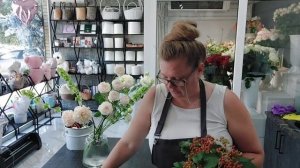 Работа флориста👍Как научиться собирать по спирали 😉В основном болтовня😪